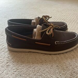 Sperry Authentic Original Boat Shoes, Men’s Size 8.5, Brown Leather Smooth